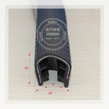 50#大型U型條,玻璃夾條,防護條,設備防撞條,鈑金卡扣膠條